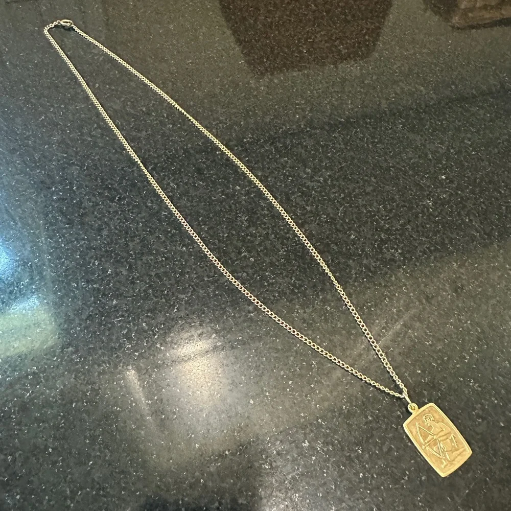 Gold Plated Sagittarius Zodiac Necklace – Astrology Chic - One Size